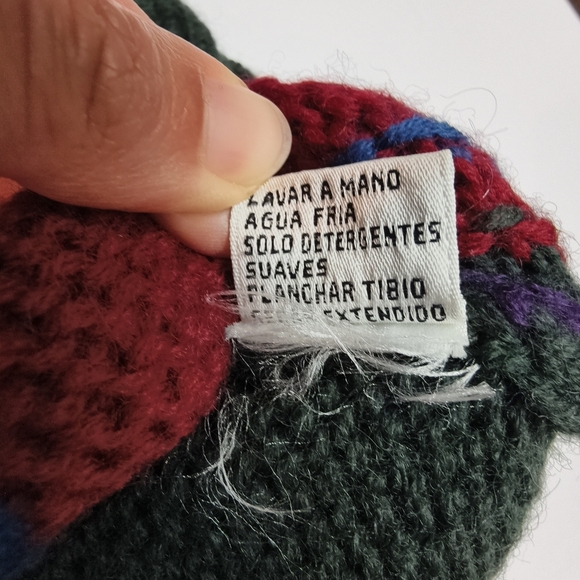 Julimay Vintage Argyle Sweater Dark Green Holiday Winter Pullover Made in Hk L - Picture 4 of 8